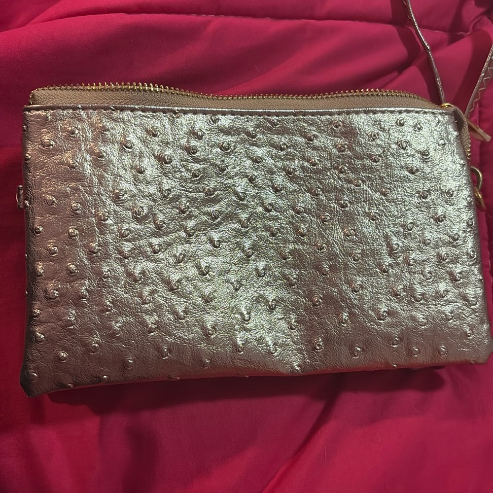 Gold clutch  bag